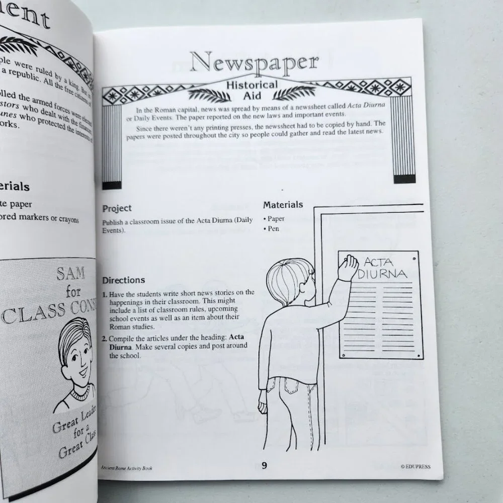 Ancient Rome Greece Hands-On Heritage Book Bundle Art, Crafts, Cooking, Historic